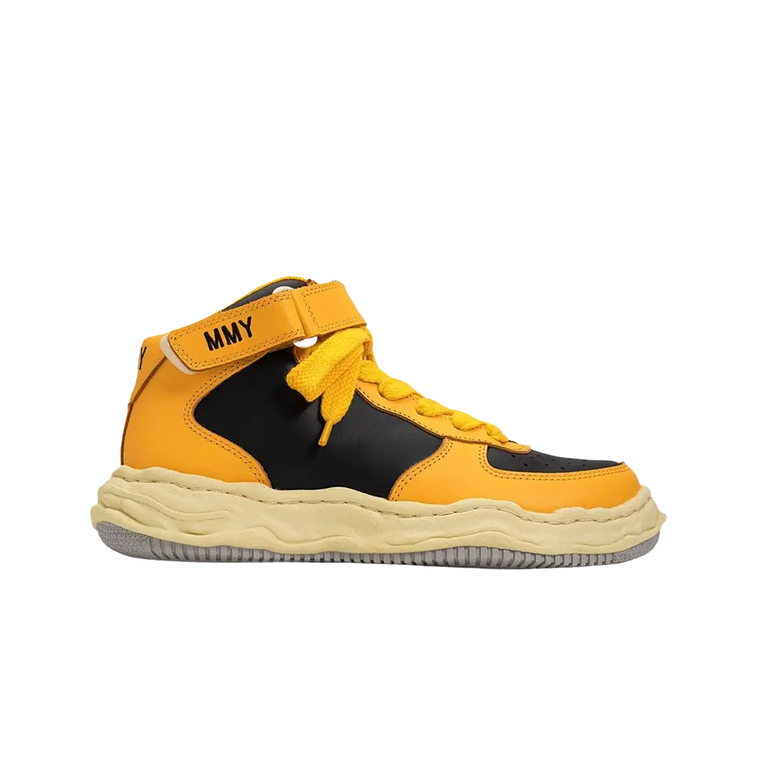 Maison Mihara Yasuhiro Maison Mihara Yasuhiro Wayne VL OG Sole Leather High-top Sneakers Yellow Black