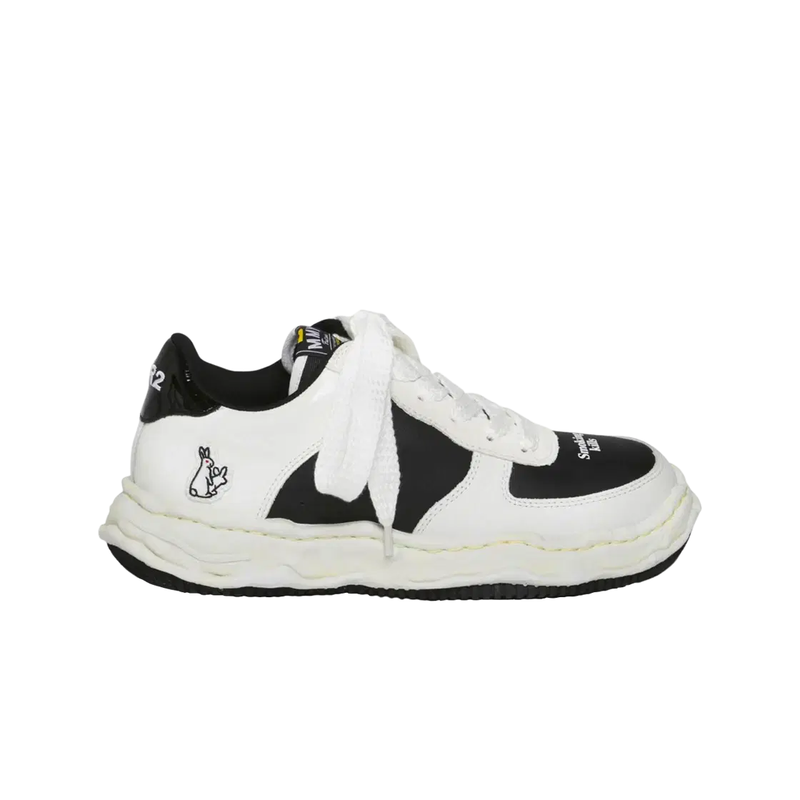 Maison Mihara Yasuhiro Maison Mihara Yasuhiro x Atmos x FR2 Wayne OG Sole Leather Low-top Sneakers White Black