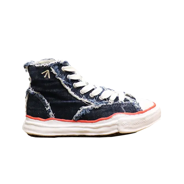Maison Mihara Yasuhiro Maison Mihara Yasuhiro x Nigel Cabourn High Cut Sneakers One Wash 12oz Denim - view 1