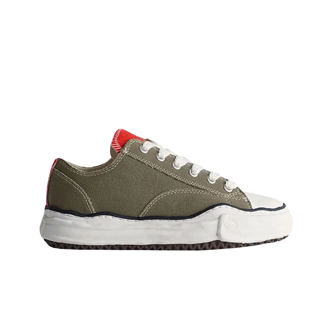 Maison Mihara Yasuhiro Maison Mihara Yasuhiro x Nigel Cabourn Low Cut Sneakers Army Green