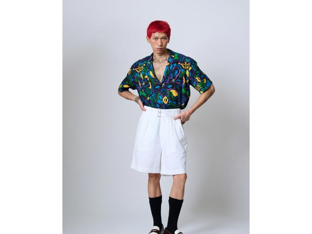 MAKAI MAKAI SANTORINI Rayon Hawaiian Shirt - view 3