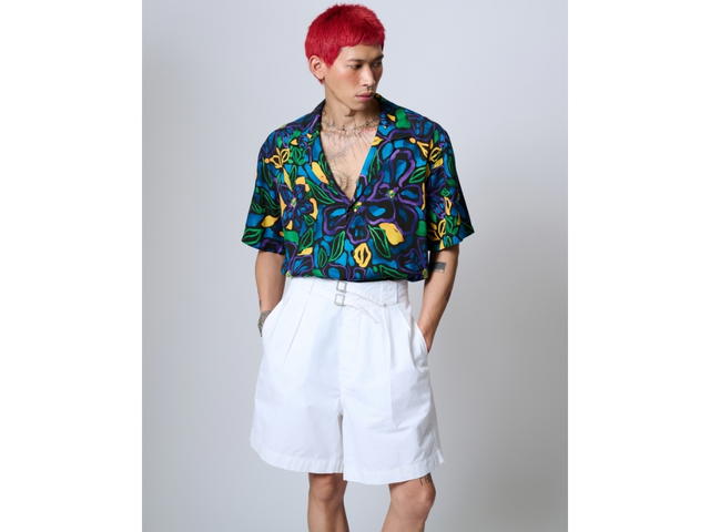 MAKAI MAKAI SANTORINI Rayon Hawaiian Shirt - view 4