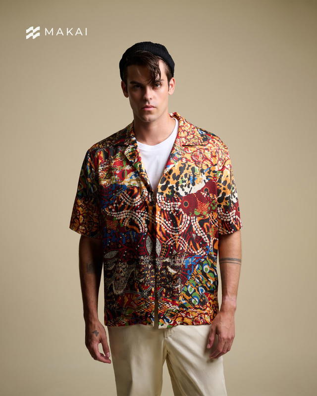 MAKAI MAKAI ZULU Lyocell Hawaiian Shirt - view 3