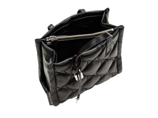 Marc Jacobs Marc Jacobs Quilted Mini Grind Tote In Leather Silver hardware Black - view 4