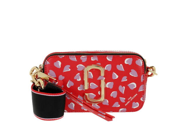 Marc Jacobs Marc Jacobs Snapshot Crossbody Heart Print Red - view 1