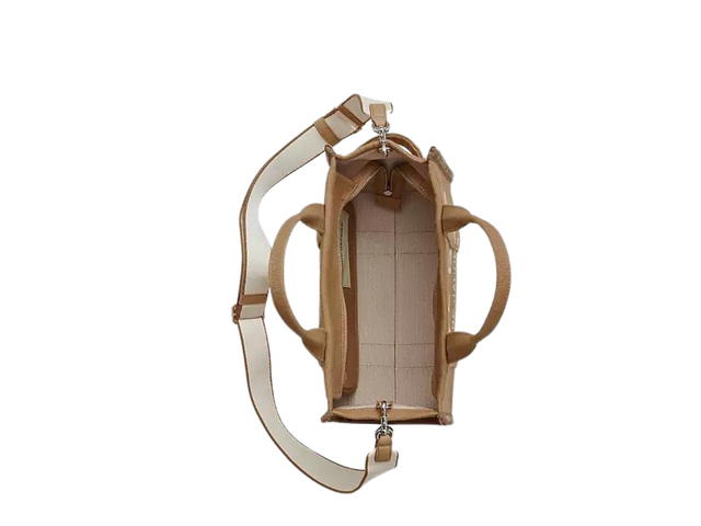 Marc Jacobs Marc Jacobs The Jacquard Medium Tote Bag In Woven Jacquard Camel - view 3