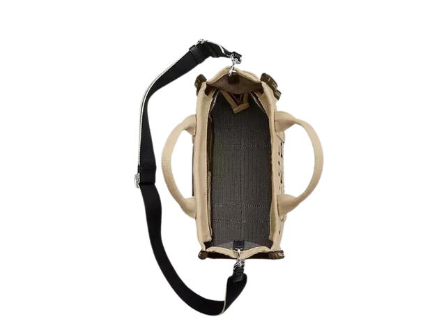 Marc Jacobs Marc Jacobs The Jacquard Medium Tote Bag In Woven Jacquard Warm Sand - view 3