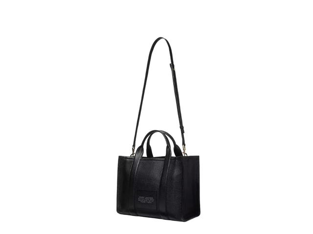 Marc Jacobs Marc Jacobs The Leather Medium Tote Bag In Grain Leather Black - view 3