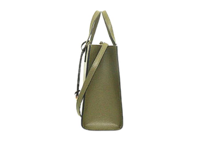 Marc Jacobs Marc Jacobs The mini grind leather tote In coated leather With Gold tone Hardware Green - view 2