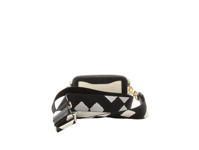 Marc Jacobs Marc Jacobs The Snap Shot Camera Bag Shoulder Leather White Black - view 3