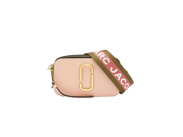 Marc Jacobs Marc Jacobs The Snapshot In Saffiano Leather With Gold-Tone Signature J Marc Hardware Rose Multi - view 2