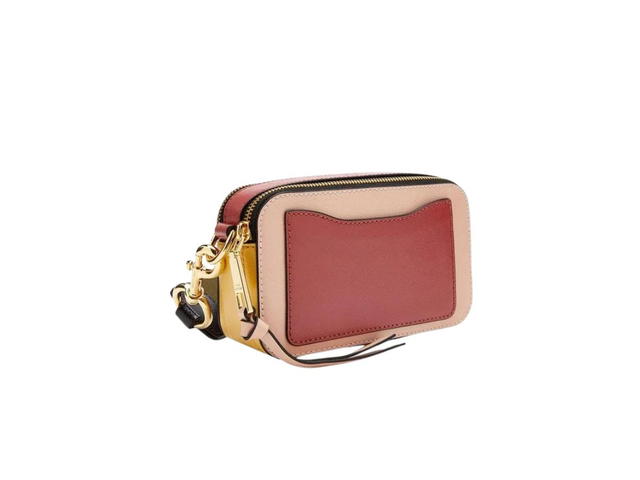 Marc Jacobs Marc Jacobs The Snapshot In Saffiano Leather With Gold-Tone Signature J Marc Hardware Rose Multi - view 3