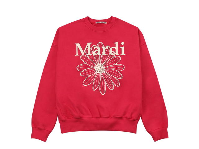 Mardi Mercredi Mardi Mecredi Sweatshirt Flowermardi Red White - view 1