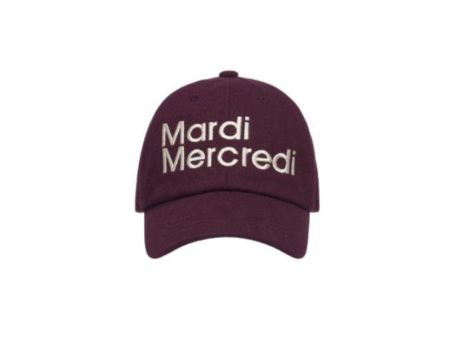Mardi Mercredi Mardi Mercredi Cap Mardi Nouveau Burgundy White - view 1