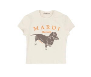 Buy Mardi Mercredi Ddanji Cropped T-Shirt Light Beige at Sasom – Authentic and Ready to Ship