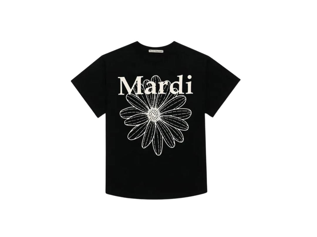 Mardi Mercredi Mardi Mercredi Flowermardi Black Ivory (Slim T-Shirt)