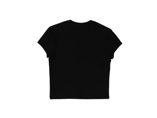 Mardi Mercredi Mardi Mercredi Mardi Flower Blossom Cropped T-Shirt Black Cream - view 2