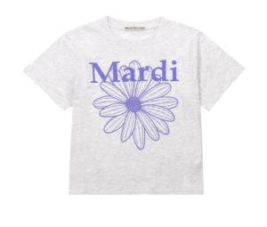 Buy Mardi Mercredi Flowermardi Heather Purple (Slim T-Shirt) at Sasom – Authentic and Ready to Ship