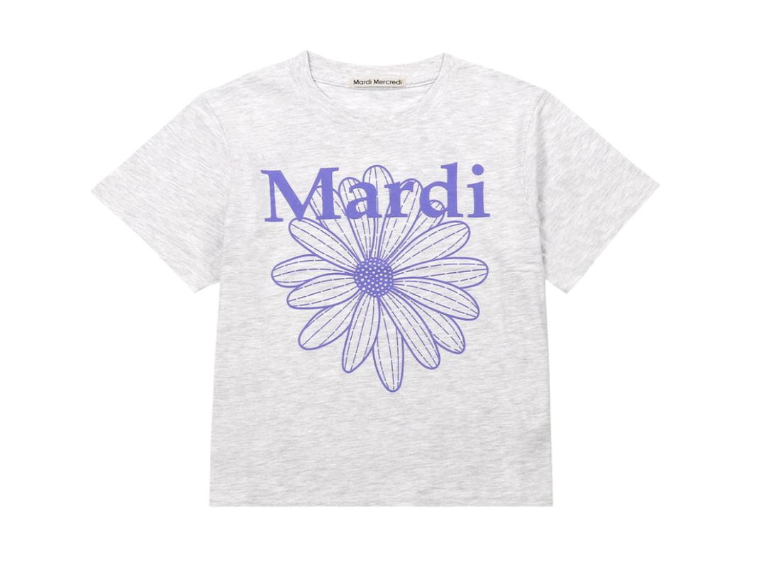 Mardi Mercredi Mardi Mercredi Flowermardi Heather Purple (Slim T-Shirt)