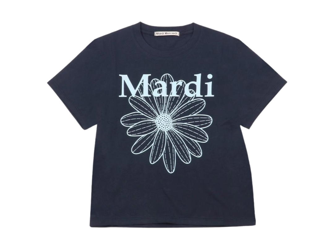 Mardi Mercredi Mardi Mercredi Flowermardi Navy Sky (Slim T-Shirt)