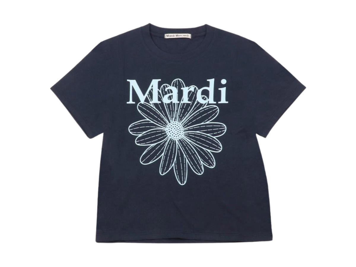 Mardi Mercredi Mardi Mercredi Flowermardi Navy Sky (Slim T-Shirt)