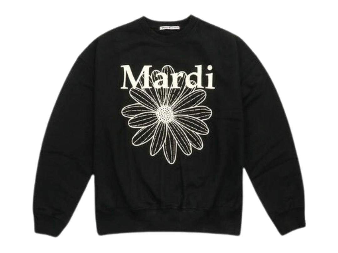 Mardi Mercredi Mardi Mercredi Sweatshirt Flowermardi Black Cream