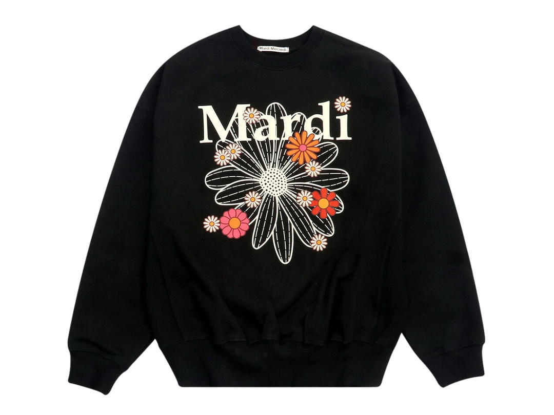 Mardi Mercredi Mardi Mercredi Sweatshirt Flowermardi Blossom Black Cream