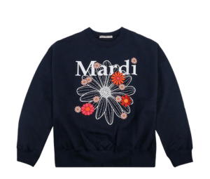 Buy Mardi Mercredi Sweatshirt Flowermardi Blossom Navy White at Sasom – Authentic and Ready to Ship