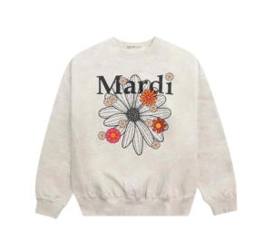 Buy Mardi Mercredi Sweatshirt Flowermardi Blossom Oatmeal Black at Sasom – Authentic and Ready to Ship