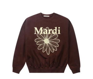 Buy Mardi Mercredi Sweatshirt Flowermardi Brown Cream at Sasom – Authentic and Ready to Ship