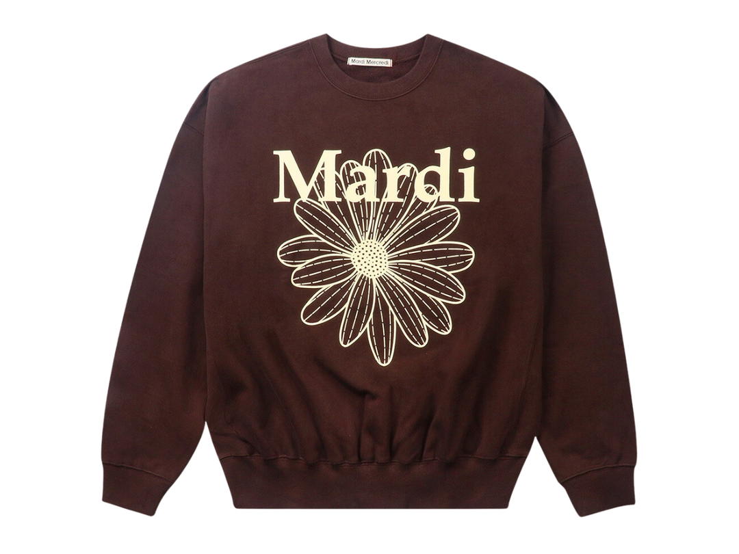 Mardi Mercredi Mardi Mercredi Sweatshirt Flowermardi Brown Cream