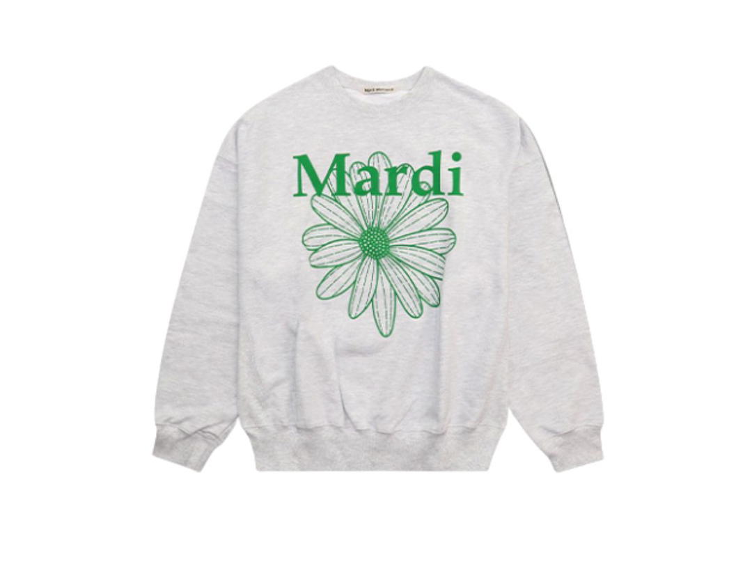 Mardi Mercredi Mardi Mercredi Sweatshirt Flowermardi Heather Green