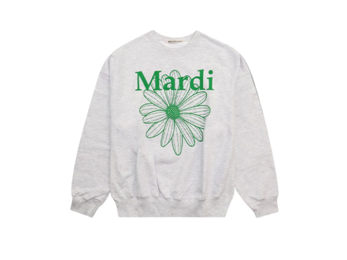 Mardi Mercredi Mardi Mercredi Sweatshirt Flowermardi Heather Green