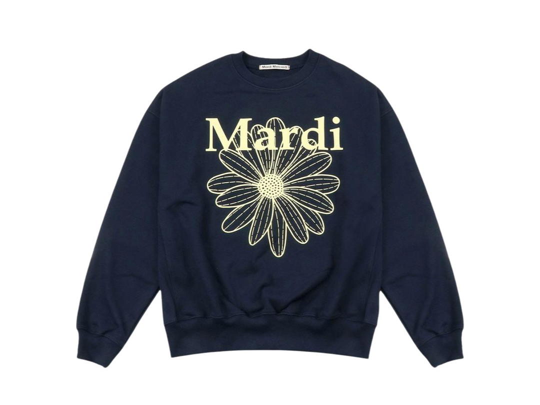 Mardi Mercredi Mardi Mercredi Sweatshirt Flowermardi Navy Lemon