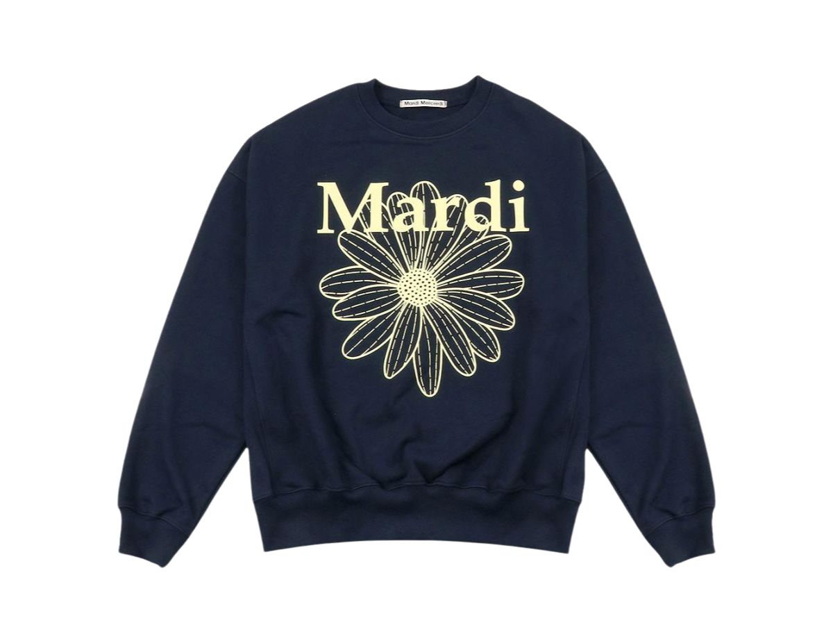 Mardi Mercredi Mardi Mercredi Sweatshirt Flowermardi Navy Lemon