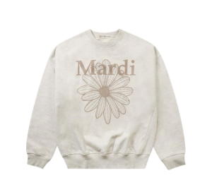 Buy Mardi Mercredi Sweatshirt Flowermardi Oatmeal Taupe at Sasom – Authentic and Ready to Ship