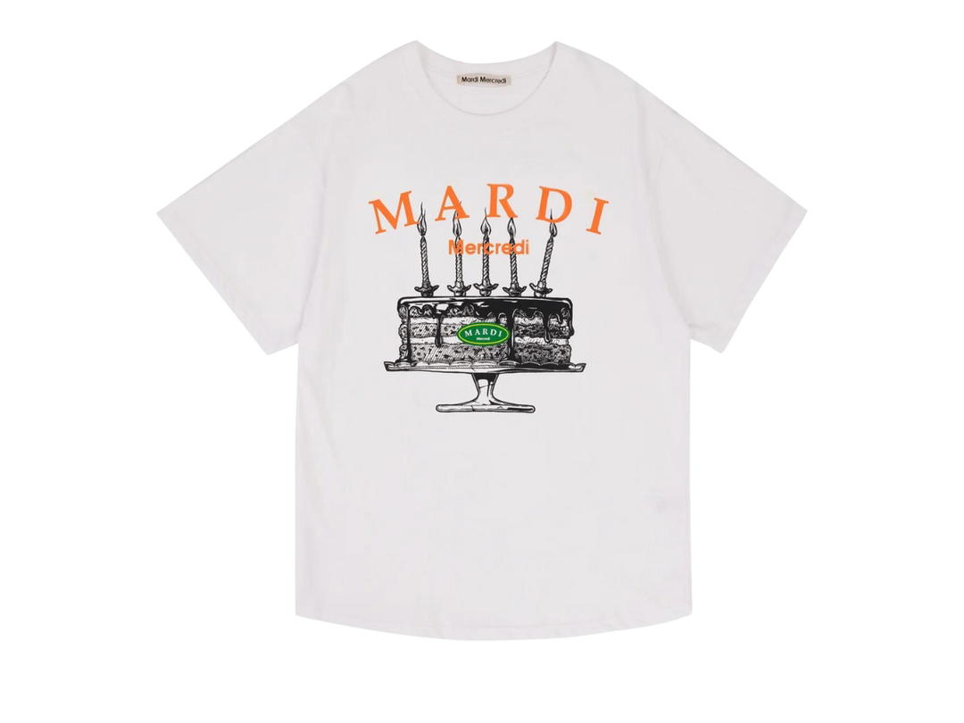 Mardi Mercredi Mardi Mercredi T-shirt Birthday Cake Ivory
