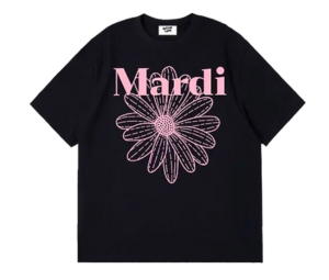 Buy Mardi Mercredi Tshirt Flowermardi Black Pink at Sasom – Authentic and Ready to Ship