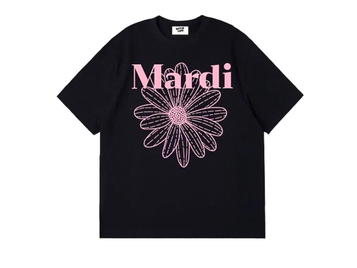 Mardi Mercredi Mardi Mercredi Tshirt Flowermardi Black Pink