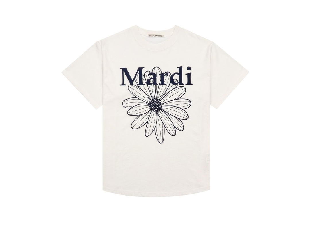 Mardi Mercredi Mardi Mercredi Tshirt Flowermardi Ivory Navy