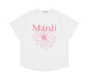 Buy Mardi Mercredi Tshirt Flowermardi White Pink at Sasom – Authentic and Ready to Ship