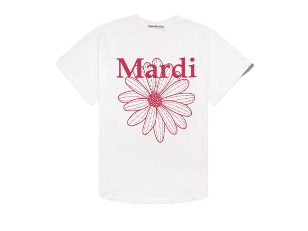 Mardi Mercredi Mardi Mercredi Tshirt Flowermardi White Violet