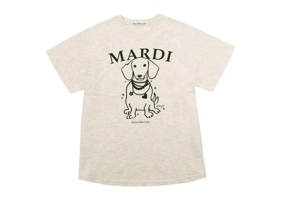 Mardi Mercredi Mardi Mercredi Tshirt Swing The Tail Ddanji Pearl Necklace Oatmeal Black
