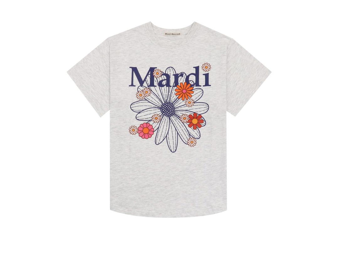 Mardi Mercredi Mardi Mercredi Tshirt Flowermardi Blossom Heather Navy