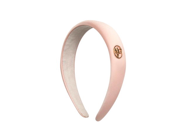 Marithe Francois Girbaud Marithe Francois Girbaud Circle Logo Satin Hair Band Pink - view 1