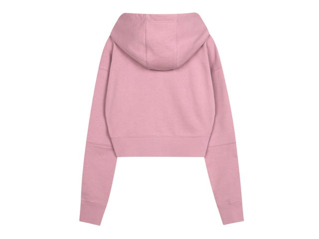 Marithe Francois Girbaud Marithe Francois Girbaud Classic Logo Crop Hoodie Zipup Dark Pink (W) - view 2