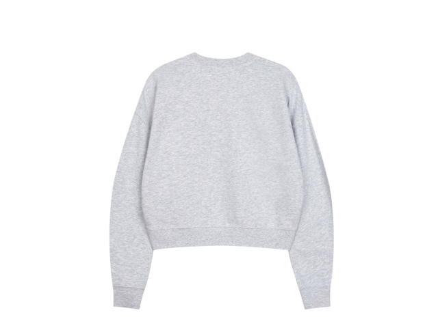 Marithe Francois Girbaud Marithe Francois Girbaud Classic Logo Crop Sweatshirt Heather Gray (W) - view 2