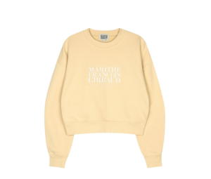 Buy Marithe Francois Girbaud Classic Logo Crop Sweatshirt Light Yellow (W) at Sasom – Authentic and Ready to Ship