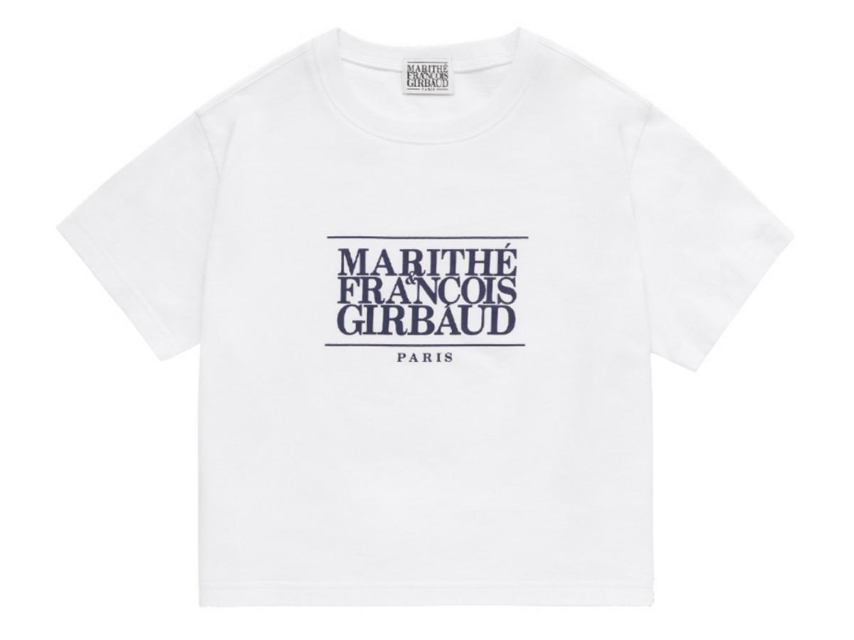 Marithe Francois Girbaud Marithe Francois Girbaud Classic Logo Crop T-Shirt White (W)