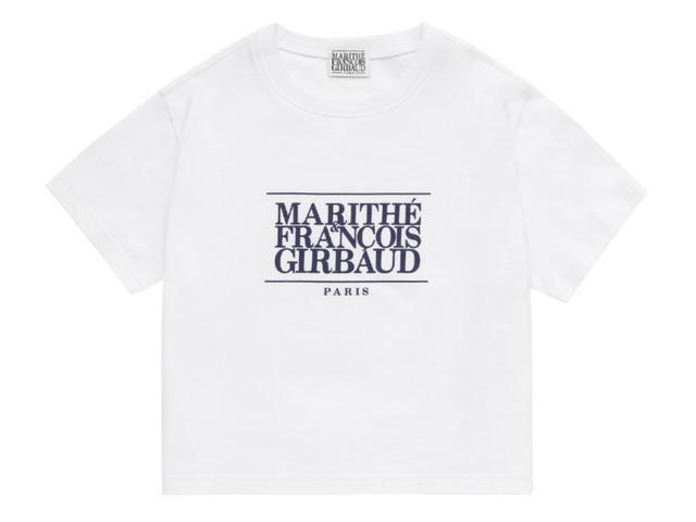 Marithe Francois Girbaud Marithe Francois Girbaud Classic Logo Crop T-Shirt White (W) - view 1